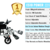 iCare E510 Power Heavy Duty  Adjustable Electric Wheelchair - Image 9